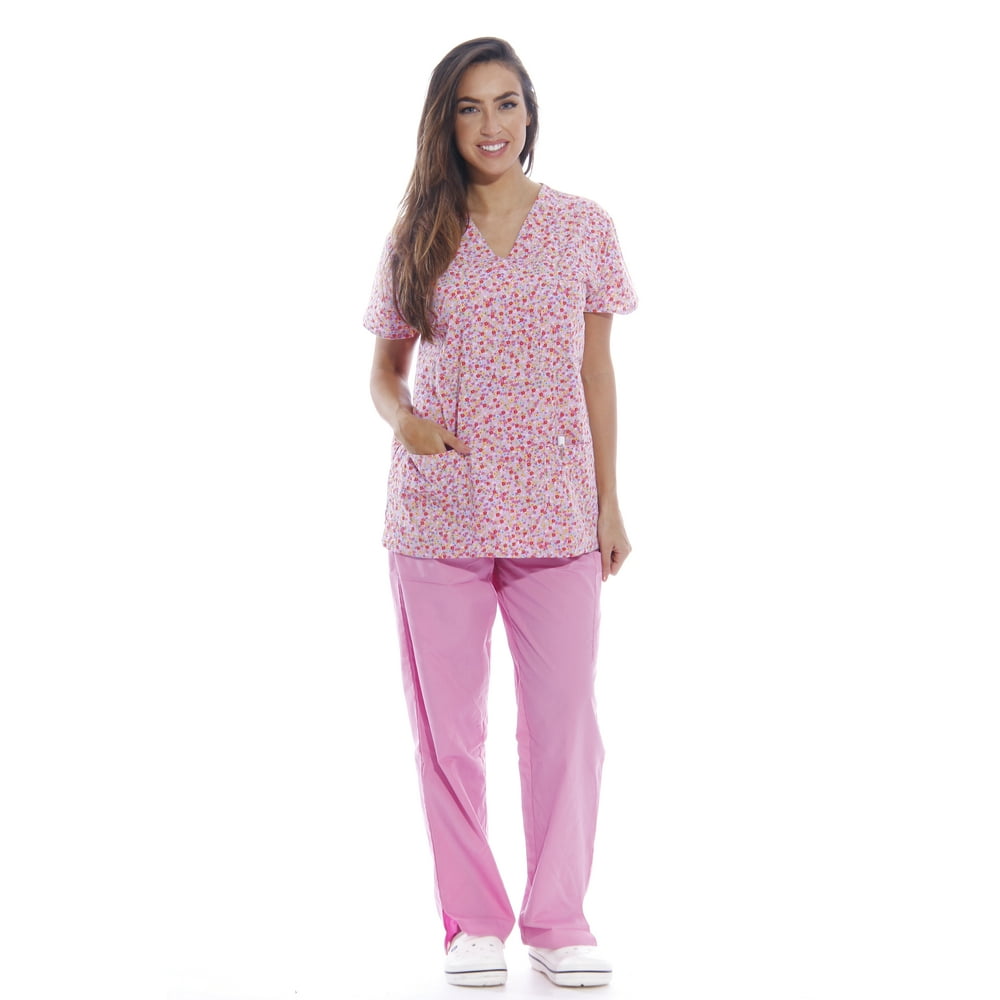 Just Love - Just Love Nursing Scrubs Set for Women / Print Scrubs (V ...