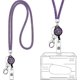 thumbnail image 1 of ID Lanyard, 82cm Crystal ID Strap Retractable ID Badge Clip Crystal Lanyard, 1 of 4