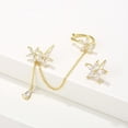 thumbnail image 4 of Finos Aretes Margarita Swarovski Trepadores Clip Oro 14k Lam, 4 of 8
