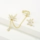 thumbnail image 4 of Finos Aretes Margarita Swarovski Trepadores Clip Oro 14k Lam, 4 of 8
