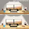 thumbnail image 3 of Lámparas de Escritorio para una Oficina en el Hogar, Lámpara de Escritorio con Brazo Oscilante LED con Abrazadera, Luz de Mesa de Templado y Atenuación Continua Automática Ultrabrillante de 24W (Blanca), 3 of 9
