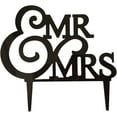 thumbnail image 2 of Unik Occasions "Mr. and Mrs." Wedding Acrylic Cake Topper, 2 of 2