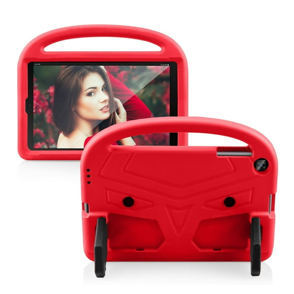 AUQ Kids Kindle Protective Case Custom-Designed for Kindle Fire 7 and Samsung T280 Tablets Kindle Protective Case Red