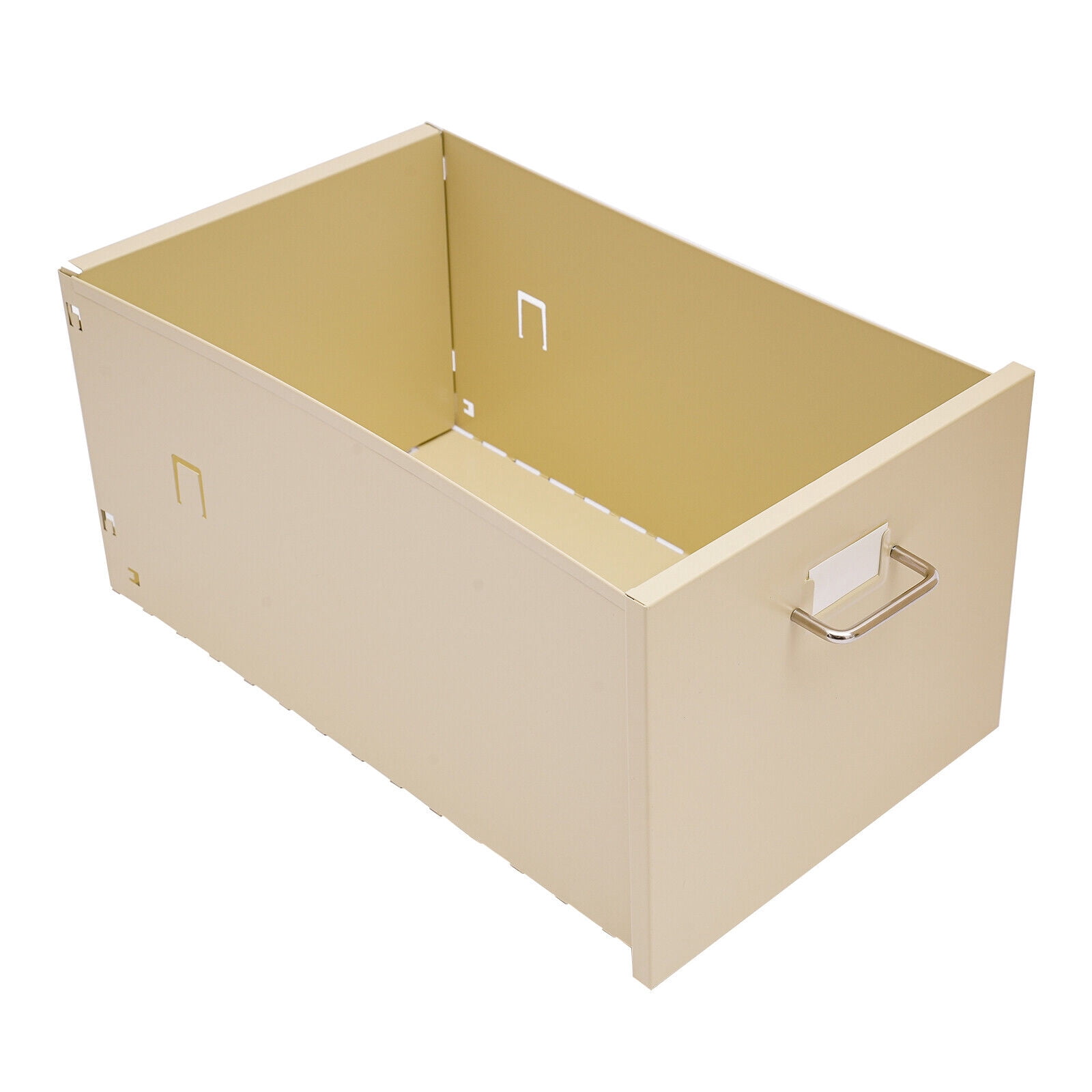 Beige Metal File Storage Cabinet, Storage Cabinet with 5 Drawers, 5-Drawer Storage Cabinet with Wheels