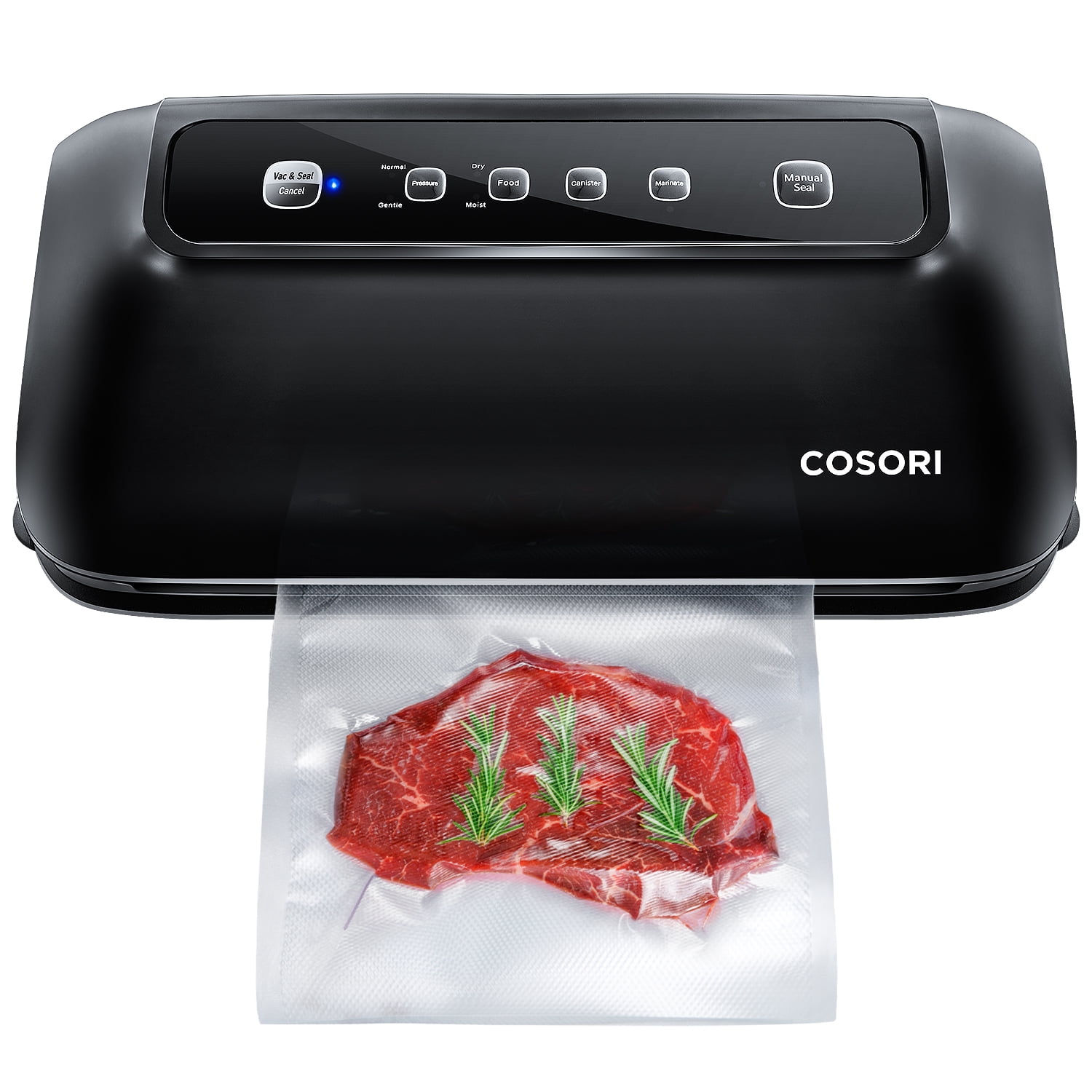 COSORI Vacuum Sealer with Builtin Roll Storage & Cutter, Starter Bags