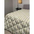 thumbnail image 2 of Grey and Yellow Down Alternative Comforter, Victorian Style Flowers Leaves Swirls Ombre Design Art Image, Microfiber Quilt for All Season, 5 Sizes, Pale Grey and Marigold, by Ambesonne, 2 of 3