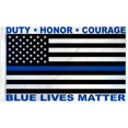 thumbnail image 1 of USA Blue Lives Matter Polyester Flag, 1 of 1