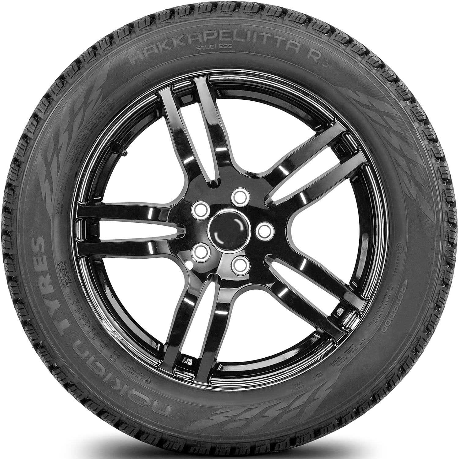 Nokian Hakkapeliitta R3 Winter 245/45R18 100T XL Passenger Tire Fits: 2016-23 Chevrolet Malibu LT, 2017-19 Mercedes-Benz E300 4Matic