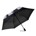 thumbnail image 2 of FORMRS Travel Umbrella Folding Auto Open Close Windproof Rain UV Protection, Purple Halloween Pumpkin, 2 of 8
