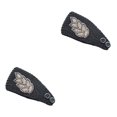 thumbnail image 1 of Sonducket Diademas de ganchillo a prueba de viento Protector de cabeza elástico cálido grueso calentador de oreja diadema accesorios para el Negro 2Conjunto, 1 of 6