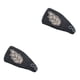 thumbnail image 4 of Diademas de ganchillo sweethay Patrón de hojas de invierno con diamantes de imitación Negro 2Conjunto, 4 of 6