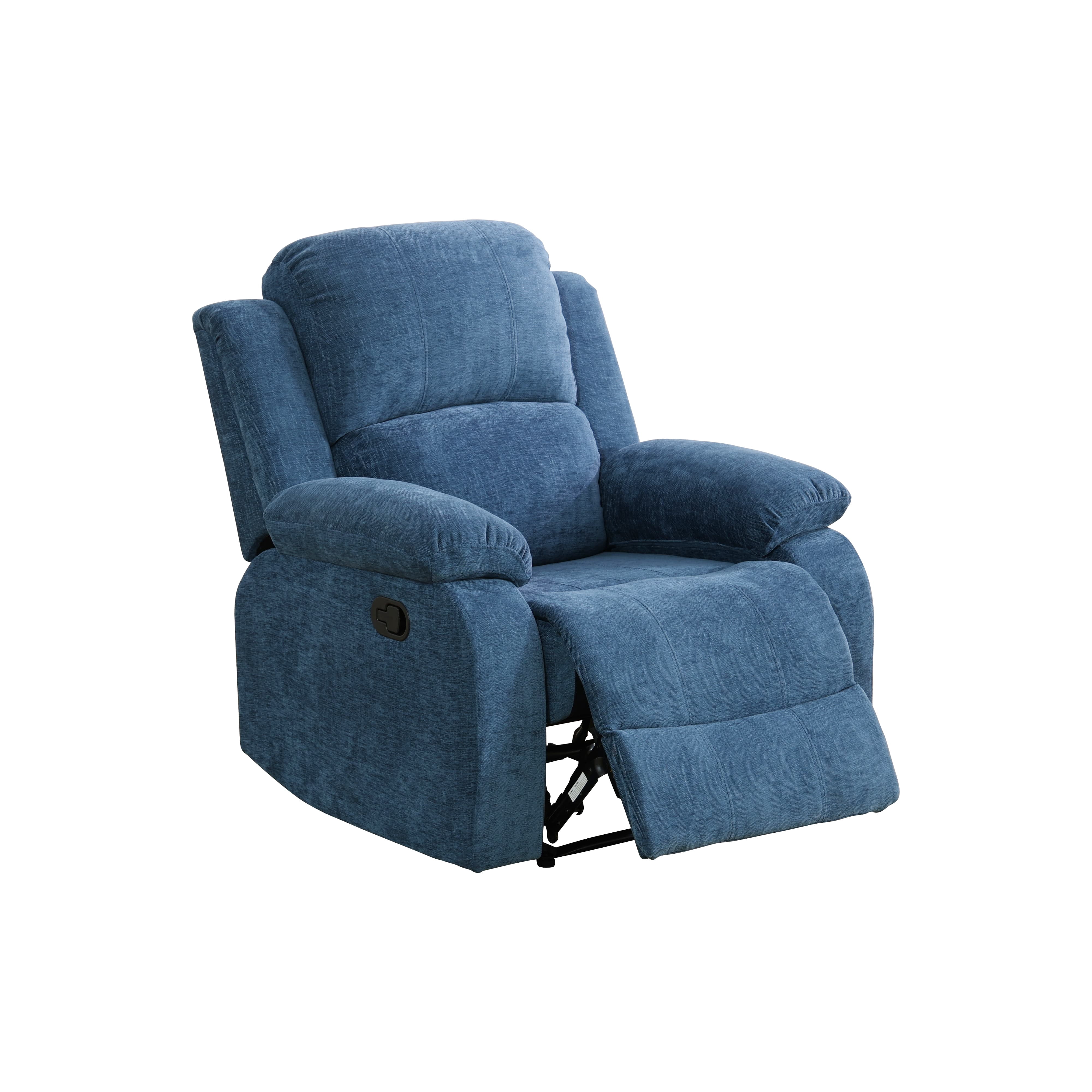 MAYEERTY Fabric Single Recliner Chair, Ergonomic Reclining Sofa with Adjustable Angle, for Living Room & Home Theater, Wear-Resistant