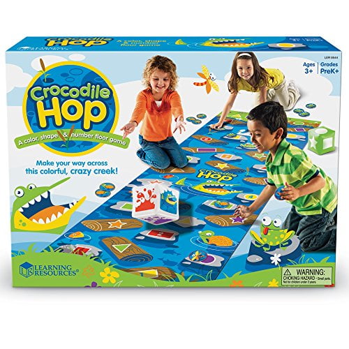 Learning Resources, Lrnler9544, Crocodile Hop Floor Game, 1 Each