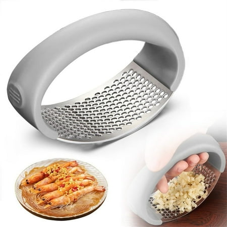

2packs BnGAJN Halloween Sale Garlic Press Garlic Stainless Steel Garlic New Stainless Steel Garlic Cooking Appliance Garlic Cutter Garlic Mill Kitchen Aid With Silicone Garlic Peeler