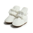 thumbnail image 2 of Fesfesfes Baby First Walking Shoes Fall Winter Non Slip Sole Comfortable Shoes Toddlers Childrens Soft Breathable Baby Footwear Casual Wear Indoor Outdoor Holiday Party(White,0-6 Months), 2 of 8