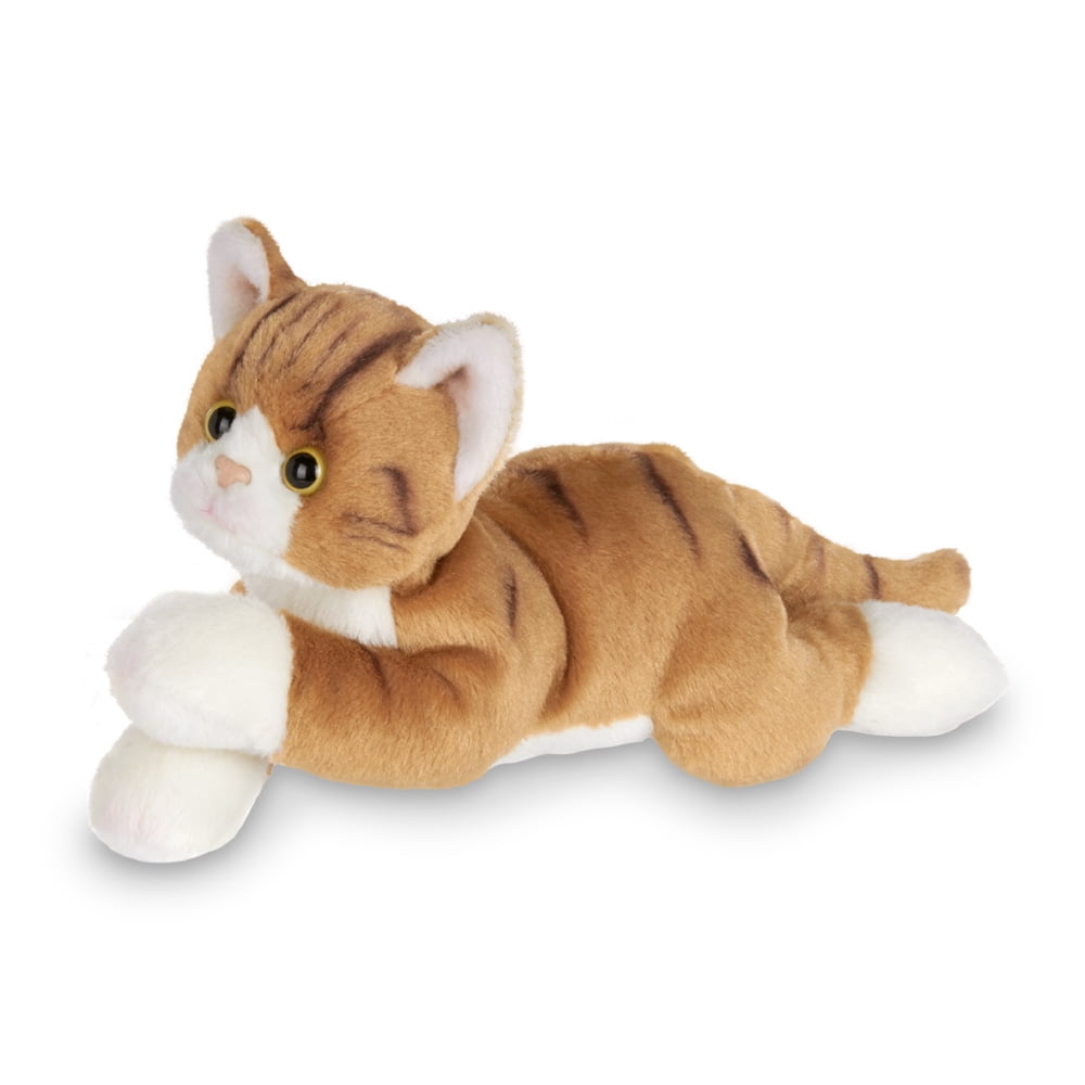 Huggable Plush Stuffed Animal Tabby Cat Cute Kitten Kids Boys Girls Toy Gift 15” 