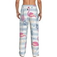 thumbnail image 3 of Balery Men'S Flamingo And Pineapple Pants,Sleepwear Pants,Pajama Pants,Pj Bottoms Drawstring And Pockets-Small, 3 of 9