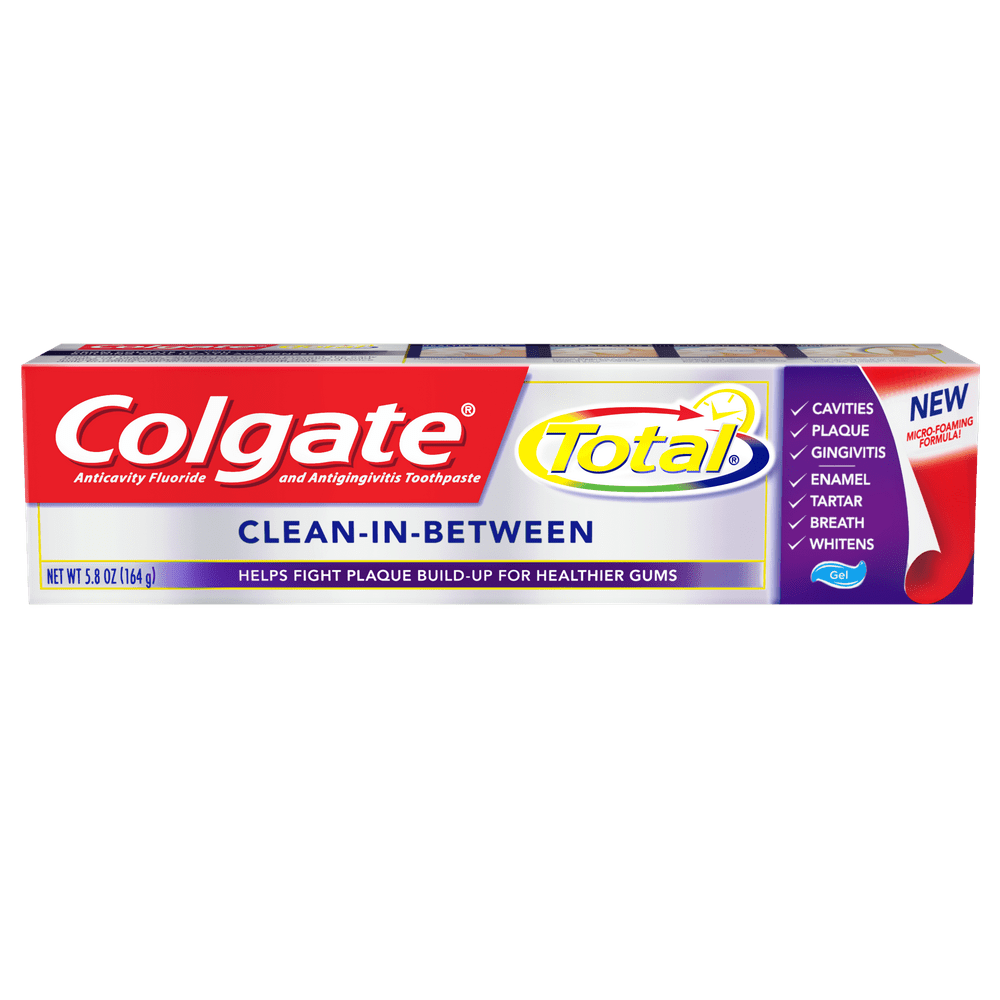 Colgate Total Foaming Gel Toothpaste, CleanInBetween 5.8 ounce