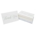 thumbnail image 4 of Premium Thank You Cards and Envelopes Metallic Foil Print - Silver, 4 of 4