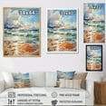 thumbnail image 4 of Designart "Horizon Of Tranquility On The Coast" Ocean Floater Framed Wall Art Prints, 4 of 5