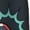 Black, variant on Horeoi Bowling Ball Print Women's Short-sleeved Nightdress Breathable Cotton-like Material Loose A-line Knee-length
