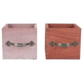 thumbnail image 1 of MasteelfCA 2 Pcs Wooden Flower Pots Flower Planting Pot Flower Arrangement Container, 1 of 9