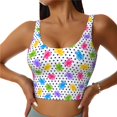 thumbnail image 1 of Fotbe Bear And Polka Dot Sujetador Deportivo Largo sin Aros para Mujer con Almohadillas y Soporte Medio, Transpirable y Absorbente, Camiseta Tipo Chaleco o Tank Top-XX-Large, 1 of 8