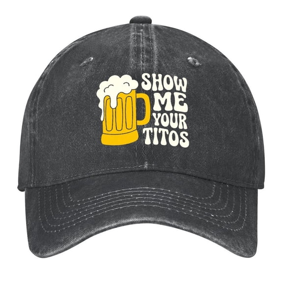 Vintage Washed Baseball Cap for Men and Women, Adjustable Low Profile Dad Hat, Cotton Curved Brim Casual Outdoor Hat,Funny Beer Party