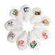 thumbnail image 1 of 9 piezas de cuero PU, cubierta de cabeza de hierro de golf, cubierta de cabeza de palo de golf, accesorios para tacos de golf, funda protectora para Blanco Macarena Cubierta de cabeza de hierros de golf, 1 of 8