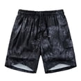 thumbnail image 1 of Pantalones cortos de cintura elástica con estampado y teñido para hombres Pantalones de playa de cinco puntos de secado rápido Pompotops oipoqjl41212, 1 of 2