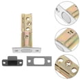 thumbnail image 1 of UPGRATOR Cerradura Embutida Para Puertas Interiores En Tono Plata Con Confiable Y, 1 of 8