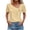 Yellow, variant on WIZUTIZ Womens Blouse up to 60% Off Breathable Flowy Cotton Soft Holiday Beach Tee Short Sleeve Cozy Style Solid Tshirt Athletic Ladies Tops Pure Colour Trendy Shirts Sports V-Neck Blouse T-shirt