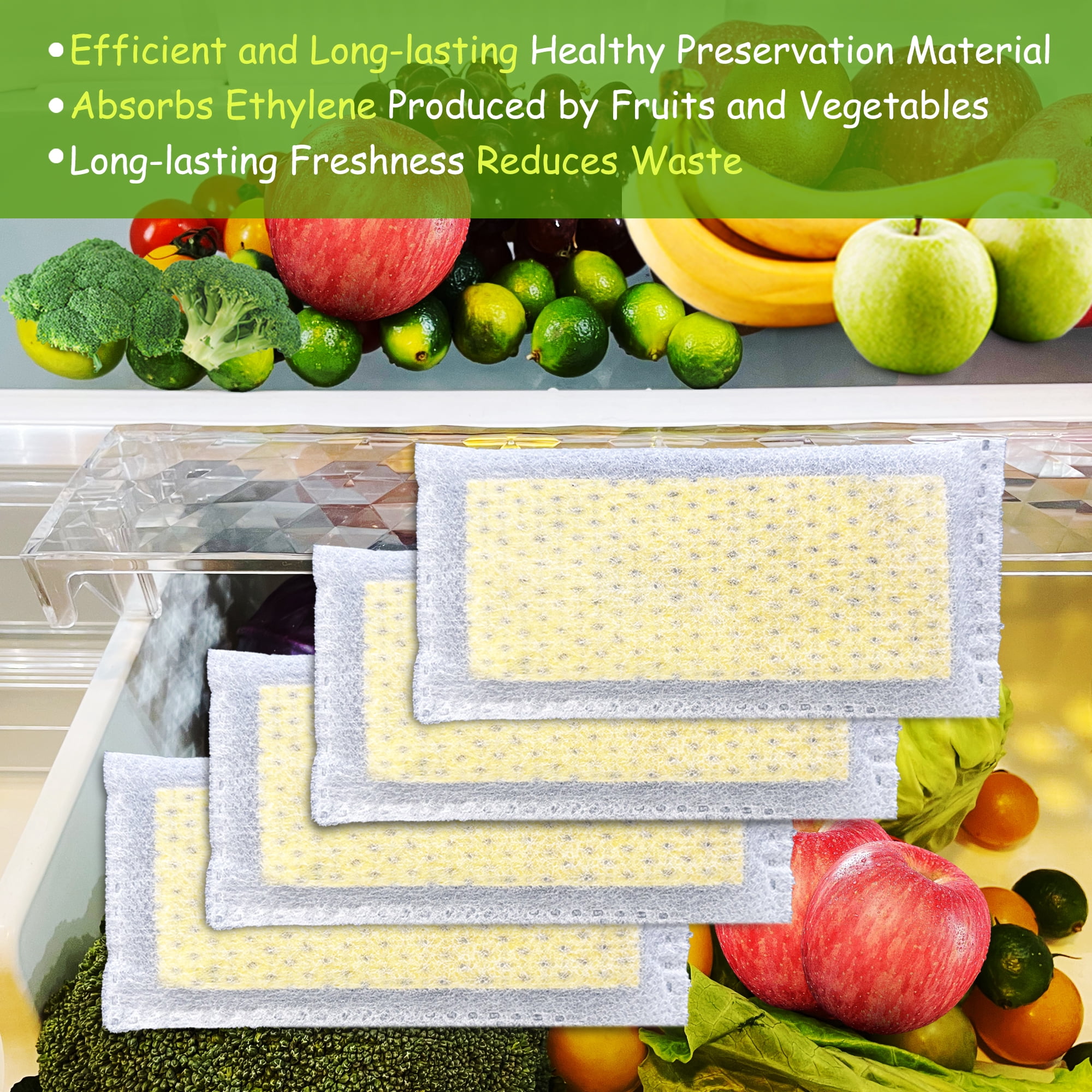 4 Pack Replacements for Frigidaire PureAir PK-2 Produce Keeper Plus FRPAPK2RF; Antioxidant Filter Compatible with CrispSeal Plus Gallery Models: GRMC2273BF, GRMC2273BD, GRMG2272BF, GRMC2273CF02