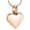 Rose Gold, variant on Small Heart Cremation Urn Necklace for Ashes Stainless Steel Memorial Ash Pendant Keepsake Jewelry