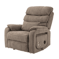 thumbnail image 4 of JUUXO Lay Flat Recliner with Tabletop - Wireless Phone Charger, Cup Holder & Lumbar Pillow - Dual Motor Lift Chair Big & Tall Recliner- 400 lbs Capacity, 4 of 12