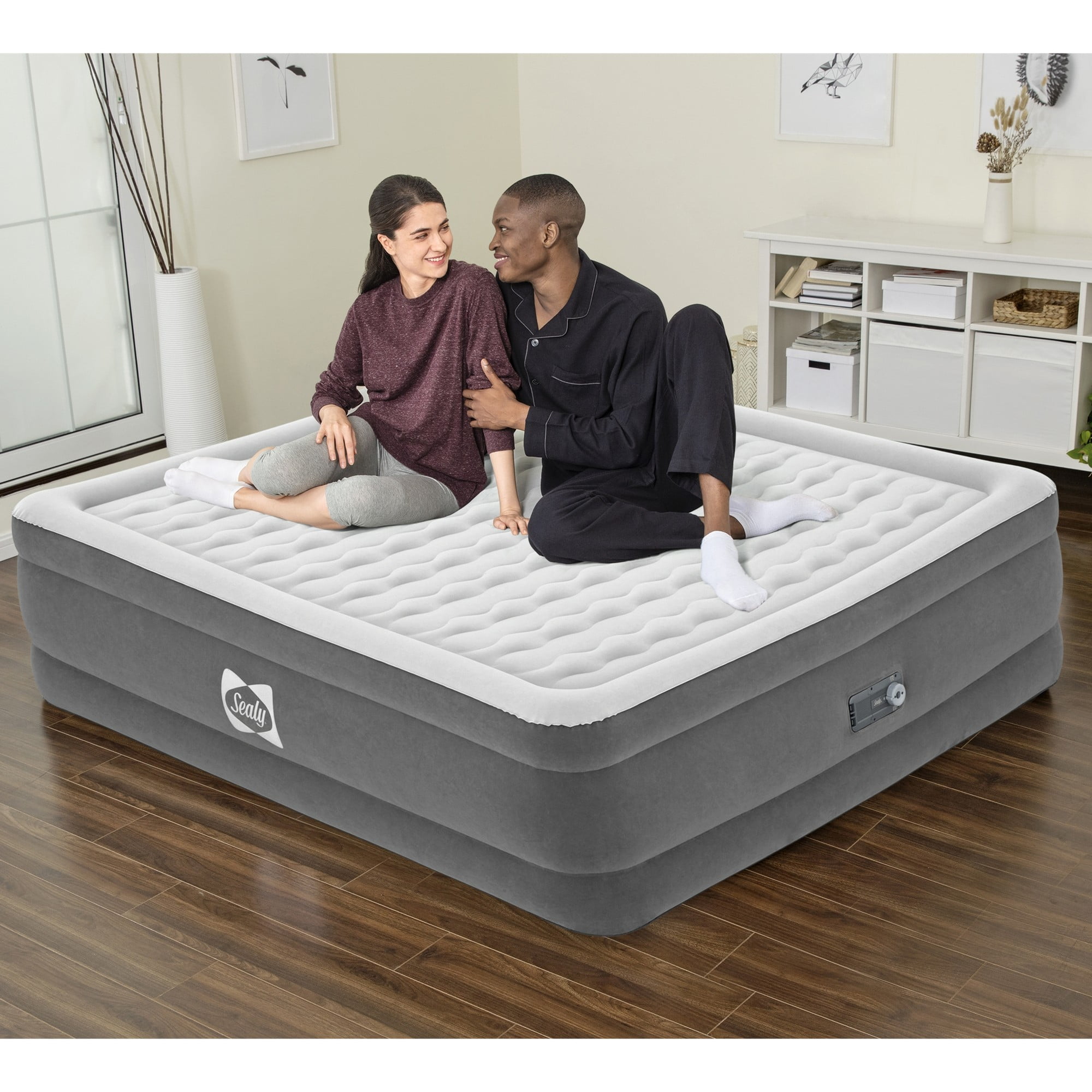 Tritech King 22" Air Mattress with Built-In AC Pump, Durable Inflatable Bed with Carry Bag