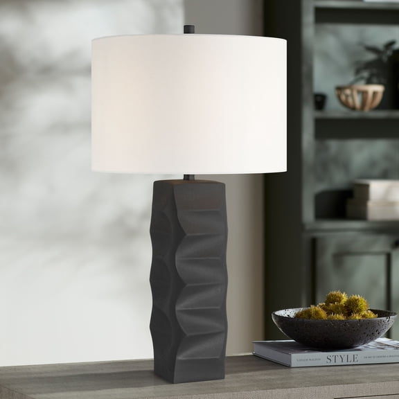 Aidan 31" High Modern Black Ceramic 3-Way Table Lamp