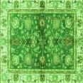 thumbnail image 1 of Ahgly Company Indoor Square Oriental Green Modern Area Rugs, 8' Square, 1 of 4