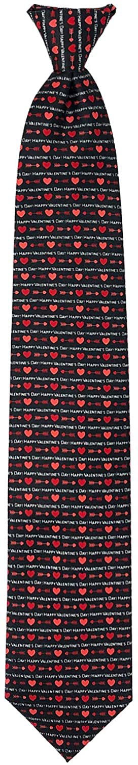 Jacob Alexander Boys Prep Happy Valentines Day Hearts Arrows Regular Length Neck Tie 