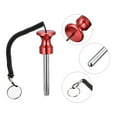 thumbnail image 4 of Uxcell 10mm x 80mm Weight Stack Pin with Pull Rope Magnetic Strength Training Equipment Accessories Red, 4 of 5
