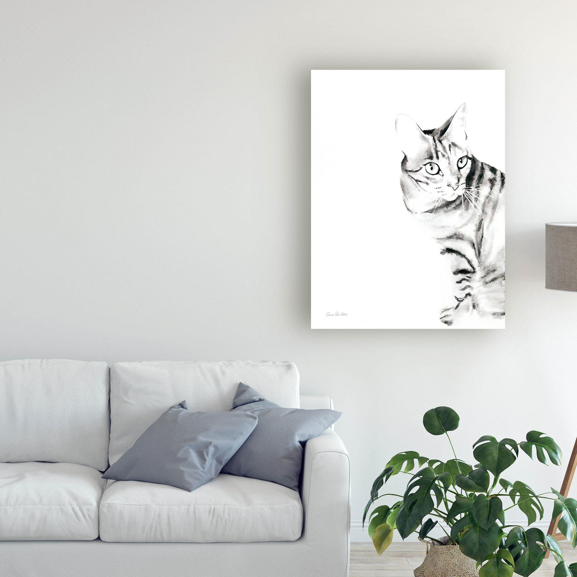 Trademark Fine Art 'Sadie the Cat' Canvas Art by Aimee Del Valle