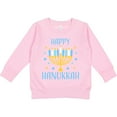 thumbnail image 2 of Inktastic Happy Hanukkah with Menorah and Stars Toddler Sweatshirt, 2 of 4
