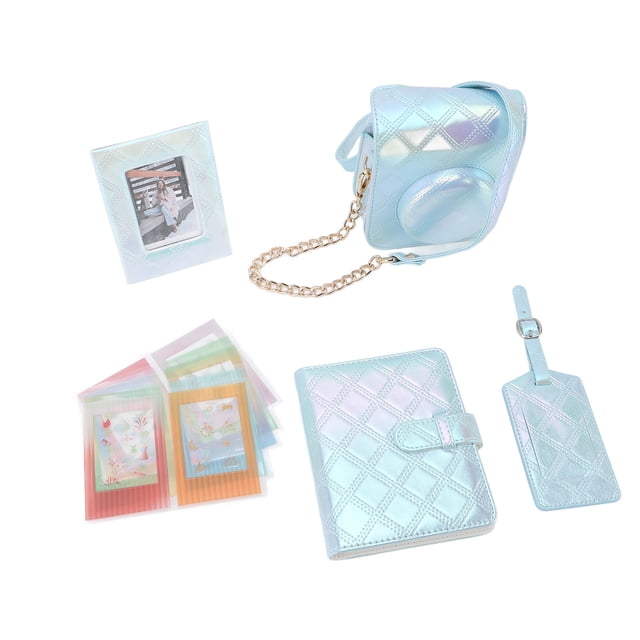 Case Compatible with Fuji Mini 12, Carrying Case Bag for Mini 12 Instant Camera with Photo Storage , Strap and Cute Sticker