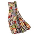 thumbnail image 3 of DailyTrove Women's Bohemian Print Flowy Maxi Dress - Vibrant Vacation & Resort Wear, 3 of 6