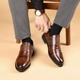 thumbnail image 5 of Men's Casual Loafers Oxford Shoes for Men Business Dress Shoes for Men Black Brown Derby Shoe Wedding Party Gentlemen's Shoes, 5 of 7