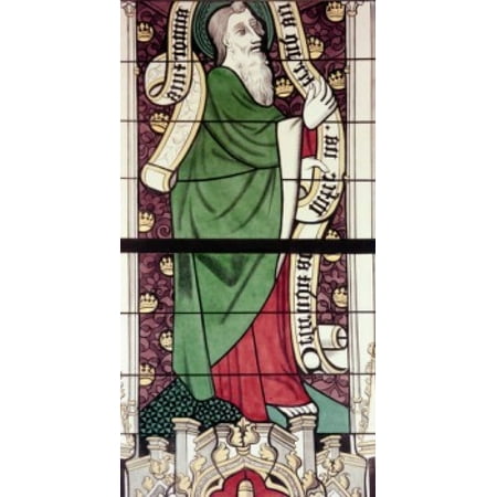 Century Stained Glass - Apostle Thomas stained glass 13th century Poster Print