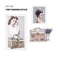 thumbnail image 3 of mmirethe Storage Case Makeup Box Exquisite Jewelry Container Code Cases Craftsmanship Hard Shell Suitcase Cosmetic Tools Organizer Black/S, 3 of 6