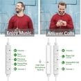 thumbnail image 4 of Auriculares con cable XINLIANG con micrófono y control de volumen, 4 of 7
