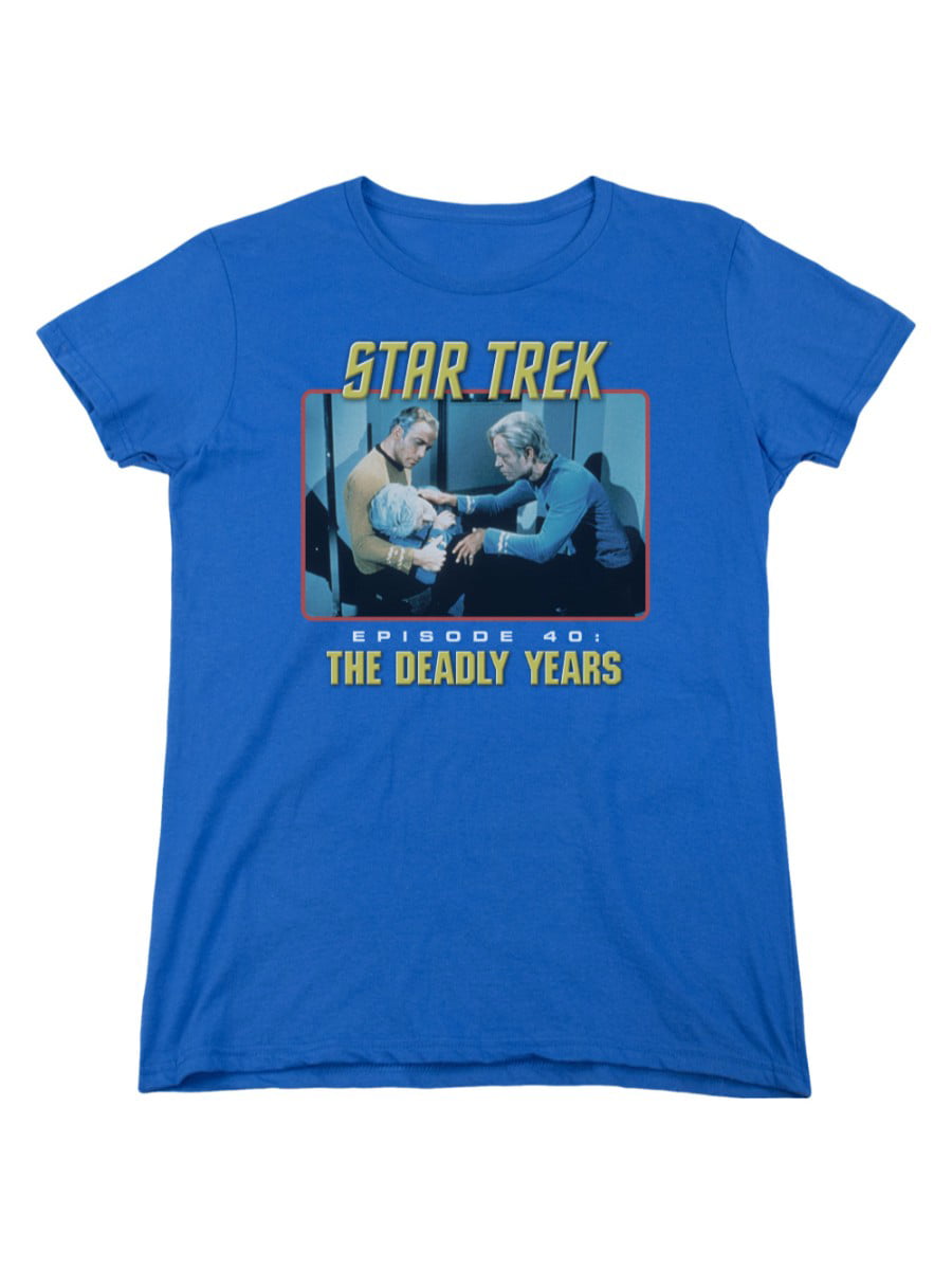 Star Trek TV Series Kirk & Spock Phasers Ready Women's T-Shirt Tee 