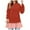 Orange, variant on AherBiu Crewneck Sweatshirts for Women Ruffle Patchwork Long Sleeve Casual Loose Pullover Tops